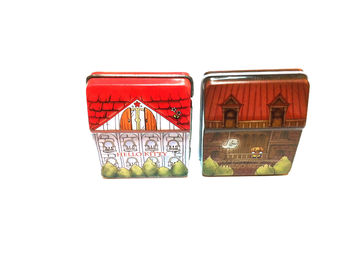 중국 사탕/자두를 위한 양철 사각 콘테이너 경첩 상자를 금속을 붙이십시오 협력 업체