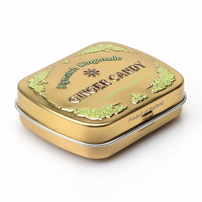 중국 음식 값이 싼 엠보싱된 금속 주석 상자 작은 금 주석을 위한 비어 있는 박하 주석 함유기 협력 업체