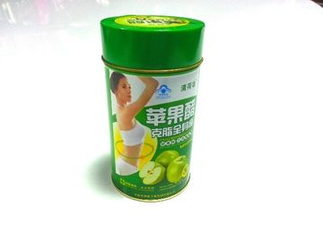 중국 식품 포장을 위한 녹색 둥근 생철판 금속 주석 콘테이너 협력 업체