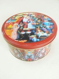 중국 덮개/뚜껑을 가진 크리스마스 사탕 주석 저장 그릇 생철판 협력 업체