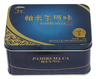 중국 돋을새김한 음식 급료 금속 주석 콘테이너, CYMK는 주석 상자를 인쇄했습니다 협력 업체