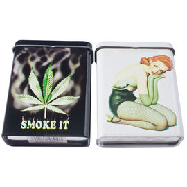 덮개, 70*27*90MM의 Cigarrete 주석 상자를 가진 회화 여송연/담배 금속 주석 상자 협력 업체