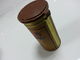 플라스틱 뚜껑, 간격 0.23mm Colden 색깔을 가진 커피 주석 차 양철통 협력 업체